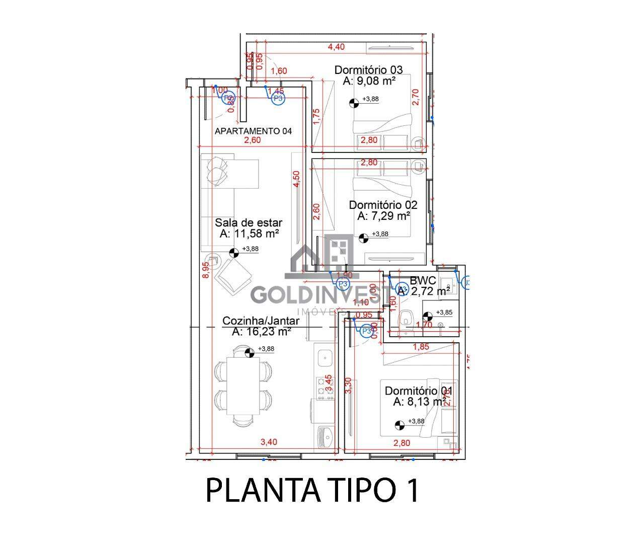 Apartamento à venda no Limeira Baixa: 