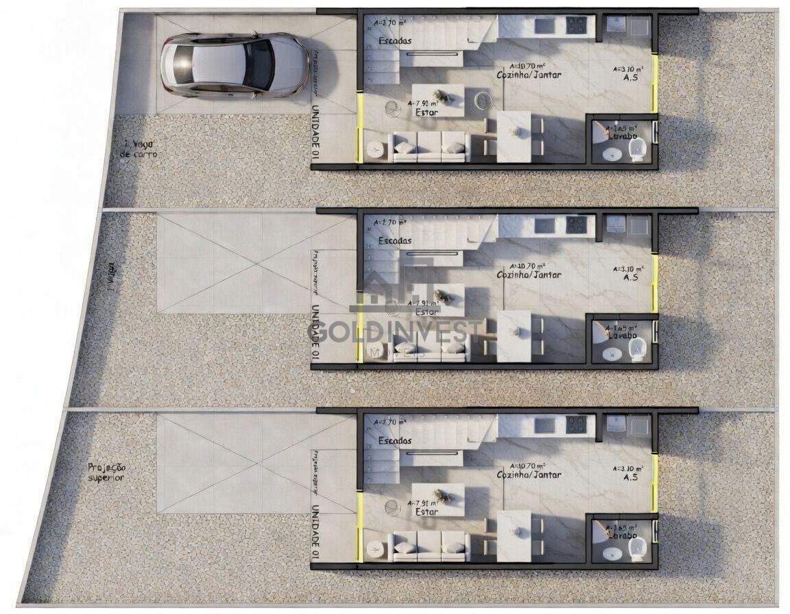 Casa à venda no Primeiro de Maio: 
