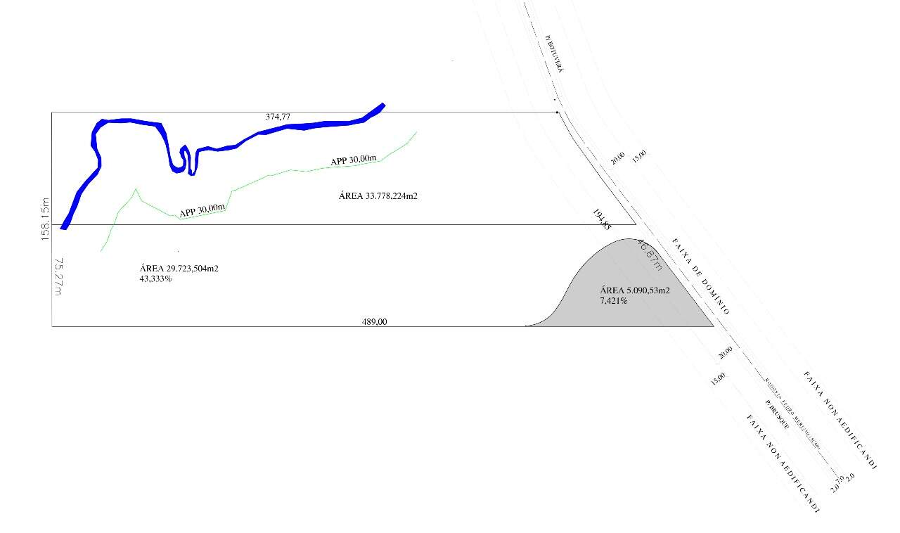 Lote/Terreno de 63502m² no bairro Pedras Grandes, em Botuverá | Eu Corretor