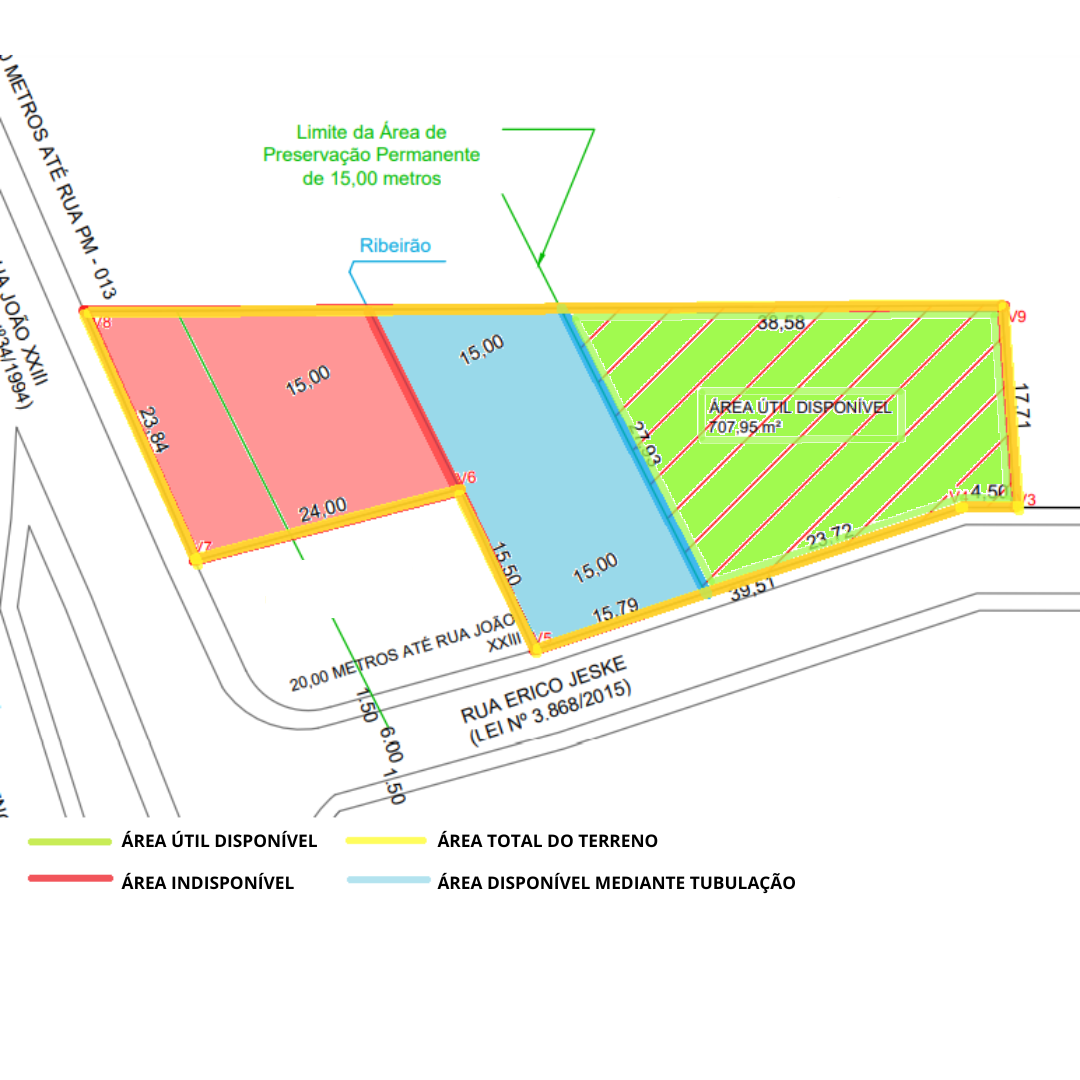 Lote/Terreno de 708m² no bairro Primeiro de Maio, em Brusque | Eu Corretor