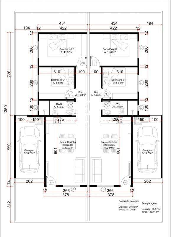 Casa de 2 quartos, 71m² no bairro Rio Branco, em Brusque | Eu Corretor