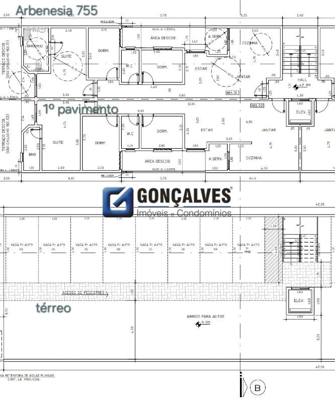 130872, Apartamento, à venda, à venda, 700.000,00,Santa Maria, Santo André,3 quartos: 1º pav. e térreo