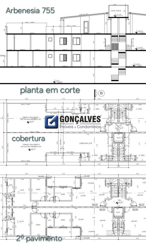 130874, Apartamento Cobertura, à venda, à venda, 1.044.000,00,Santa Maria, Santo André,3 quartos: planta cobertura