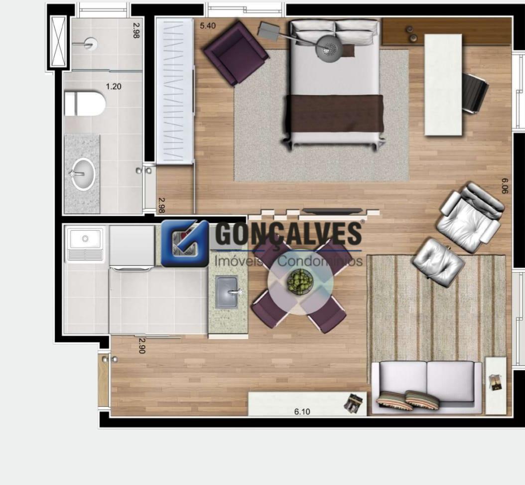 131195, Apartamento, à venda, à venda, 590.700,00,Centro, São Bernardo do Campo,1 quarto: 