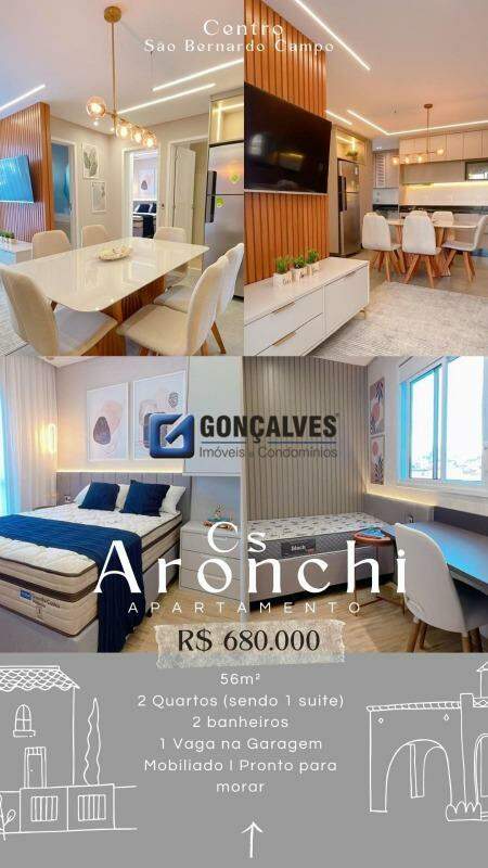 132534, Apartamento, à venda, à venda, 680.000,00,Jardim do Mar, São Bernardo do Campo,2 quartos: 