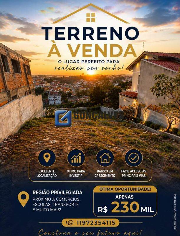 132991, Terreno, à venda, à venda, 230.000,00,São Caetaninho, Ribeirão Pires,: 