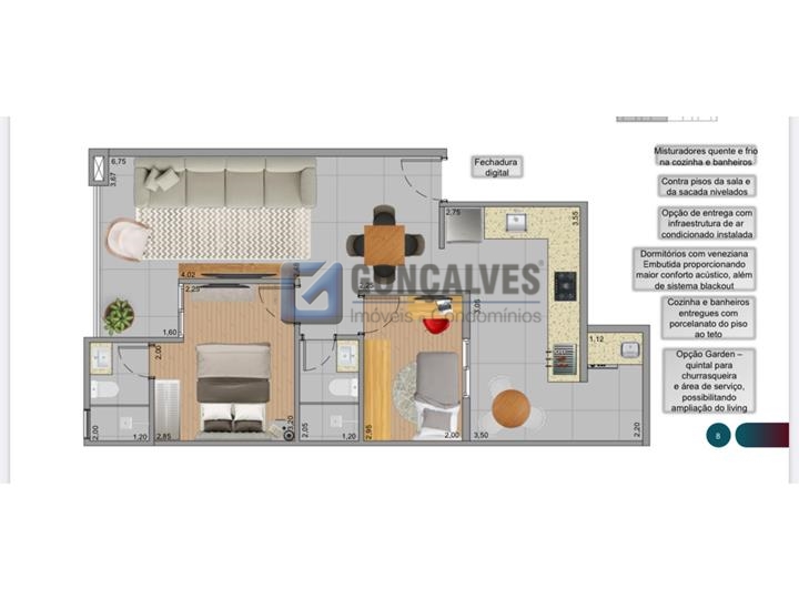 5591, Apartamento, à venda, à venda, 675.000,00,Centro, São Bernardo do Campo,2 quartos: A (31)