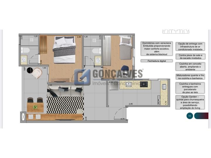5591, Apartamento, à venda, à venda, 675.000,00,Centro, São Bernardo do Campo,2 quartos: A (34)