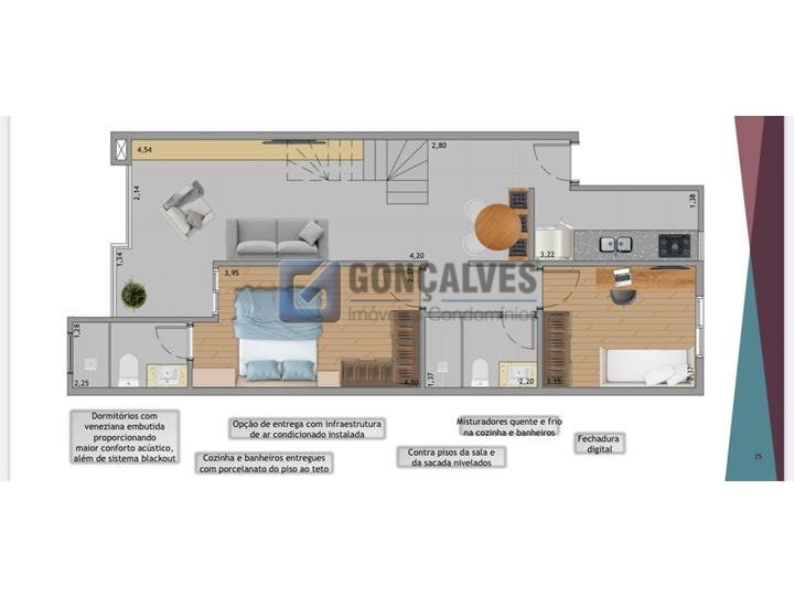 5593, Apartamento Cobertura, à venda, à venda, 1.521.000,00,Anchieta, São Bernardo do Campo,2 quartos: A (31)
