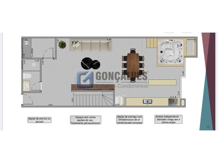 5593, Apartamento Cobertura, à venda, à venda, 1.521.000,00,Anchieta, São Bernardo do Campo,2 quartos: A (33)