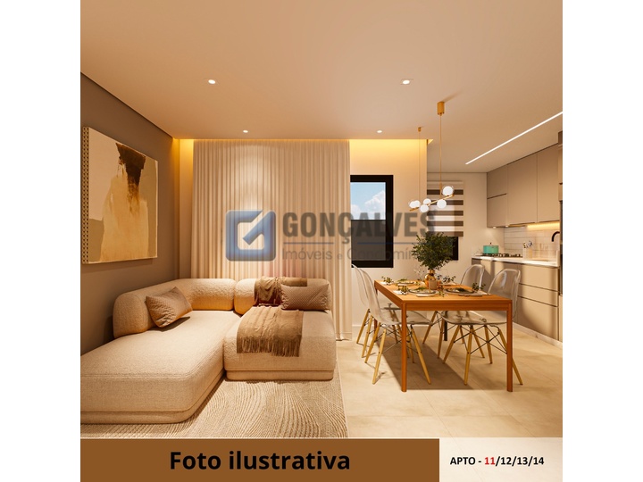 7348, Apartamento, à venda, à venda, 659.000,00,Campestre, Santo André,2 quartos: A (30)