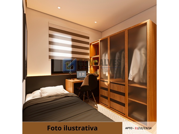 7348, Apartamento, à venda, à venda, 659.000,00,Campestre, Santo André,2 quartos: B (32)