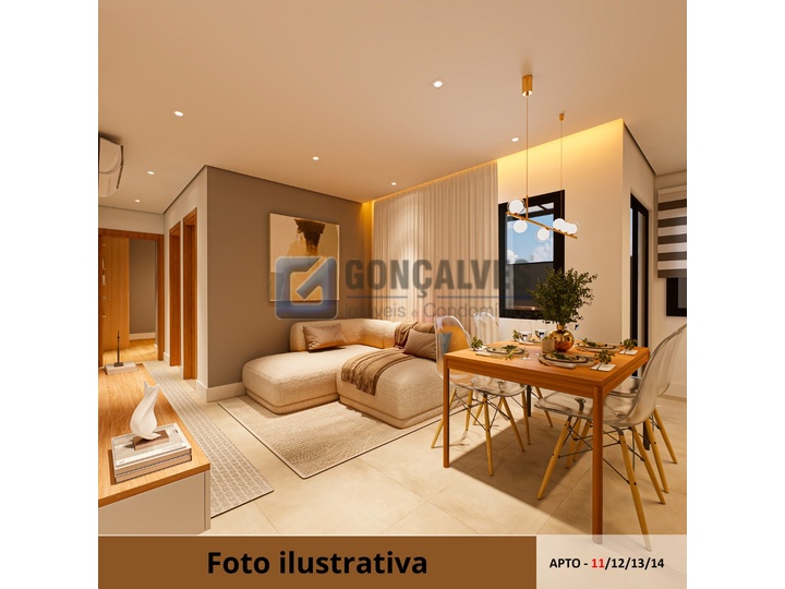 7376, Apartamento, à venda, à venda, 620.000,00,Campestre, Santo André,2 quartos: A (25)