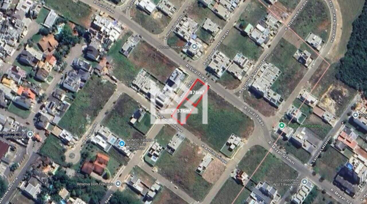 Terreno/Lote com à venda, 376m² - Reserva Dom Feliciano - Gravataí: 