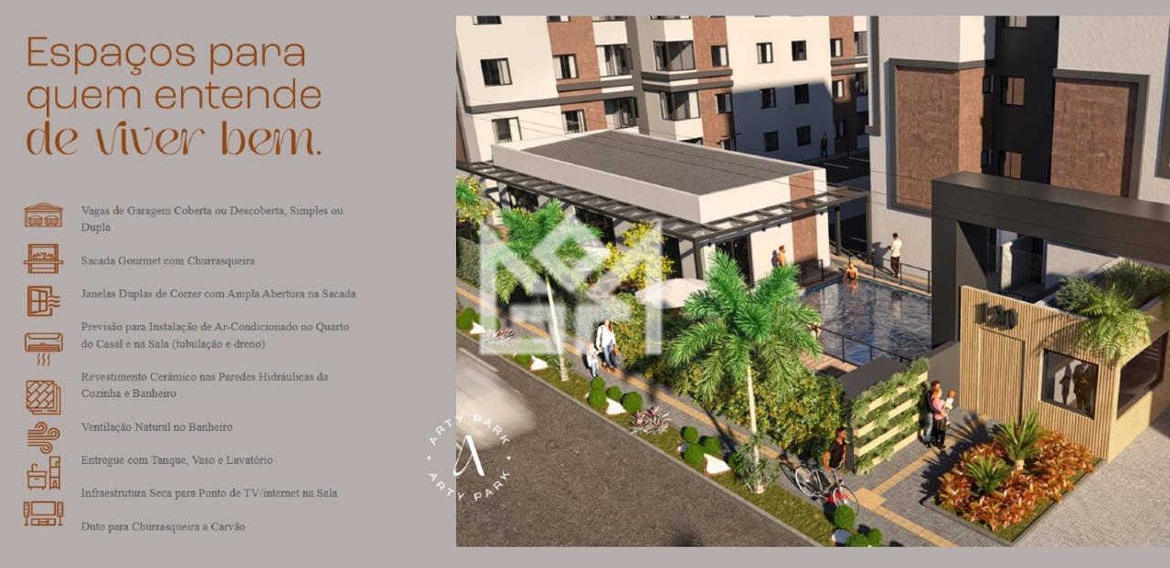 Apartamento com 1 quarto à venda, 44,28m² - Passo das Pedras - Gravataí: 