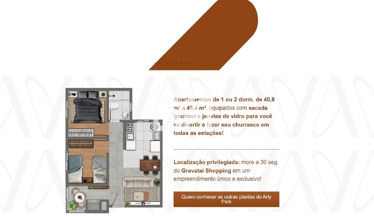 Apartamento com 2 quartos à venda, 45,5m² - Passo das Pedras - Gravataí: 