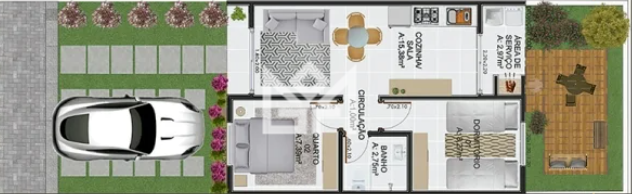 Casa com 2 quartos à venda, 42,95m² - Viamópolis - Viamão: 