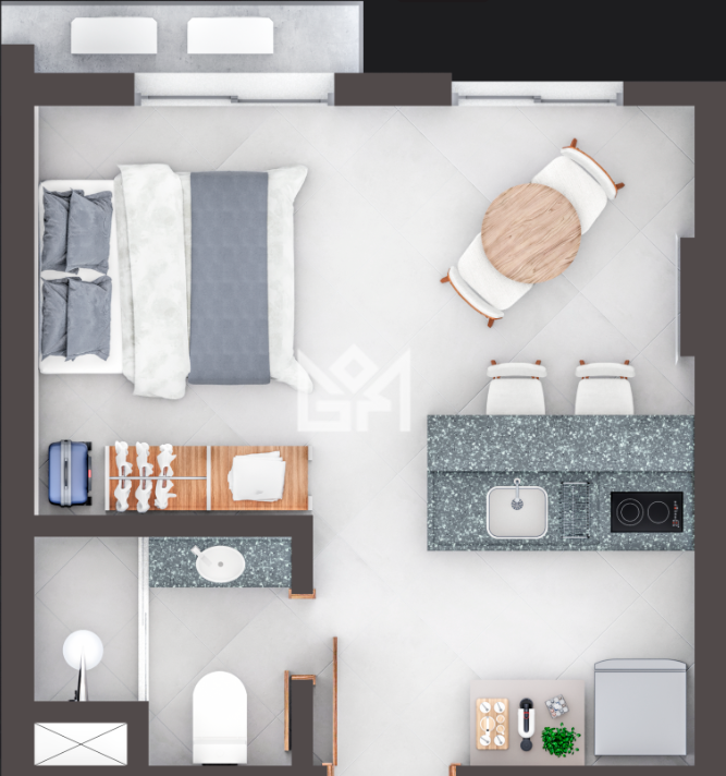Studio/Loft/Kitnet com 1 quarto à venda, 23m² - Centro Histórico - Porto Alegre: 