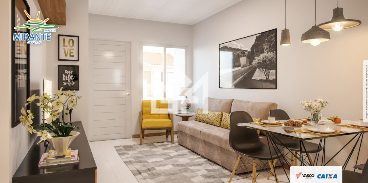 Casa com 2 quartos à venda, 44,59m² - Morada do Vale II - Gravataí: 