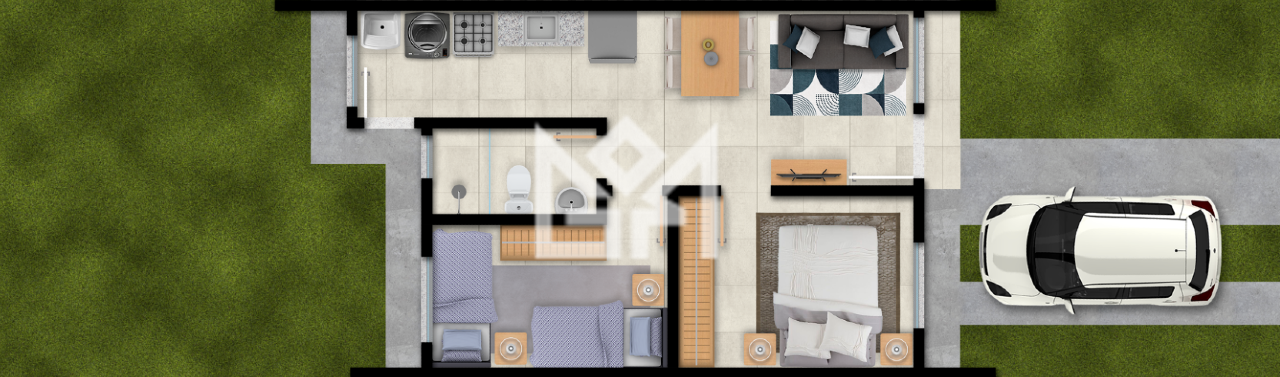 Casa com 2 quartos à venda, 40,6m² - Parque Espírito Santo - Cachoeirinha: 