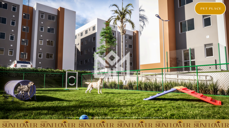 Apartamento Garden com 1 quarto à venda, 52,42m² - Restinga - Porto Alegre: 