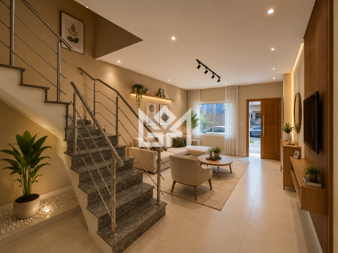 Casa com 3 quartos à venda, 126m² - Guarujá - Porto Alegre: LIVING 2 AMBIENTES