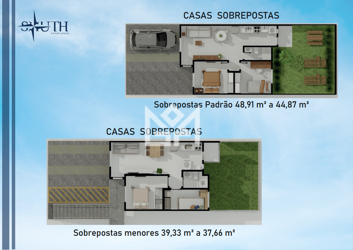 Sobrado com 2 quartos à venda, 48,91m² - Restinga - Porto Alegre: 