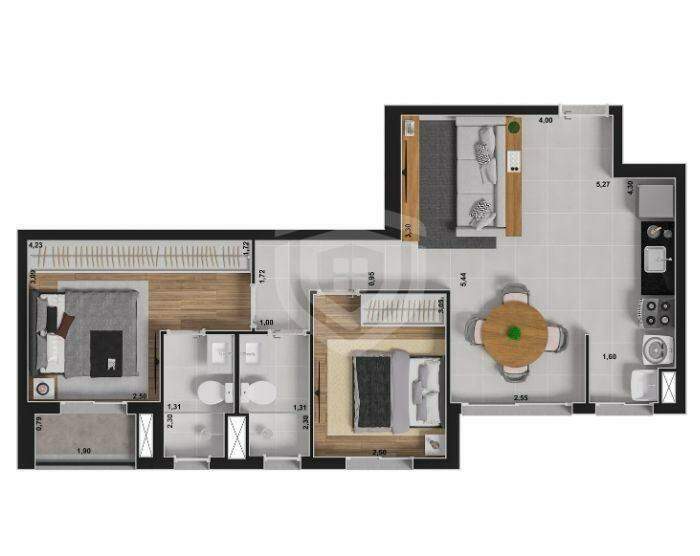 Apartamento à Venda no Jardim Auri Verde em Bauru/SP