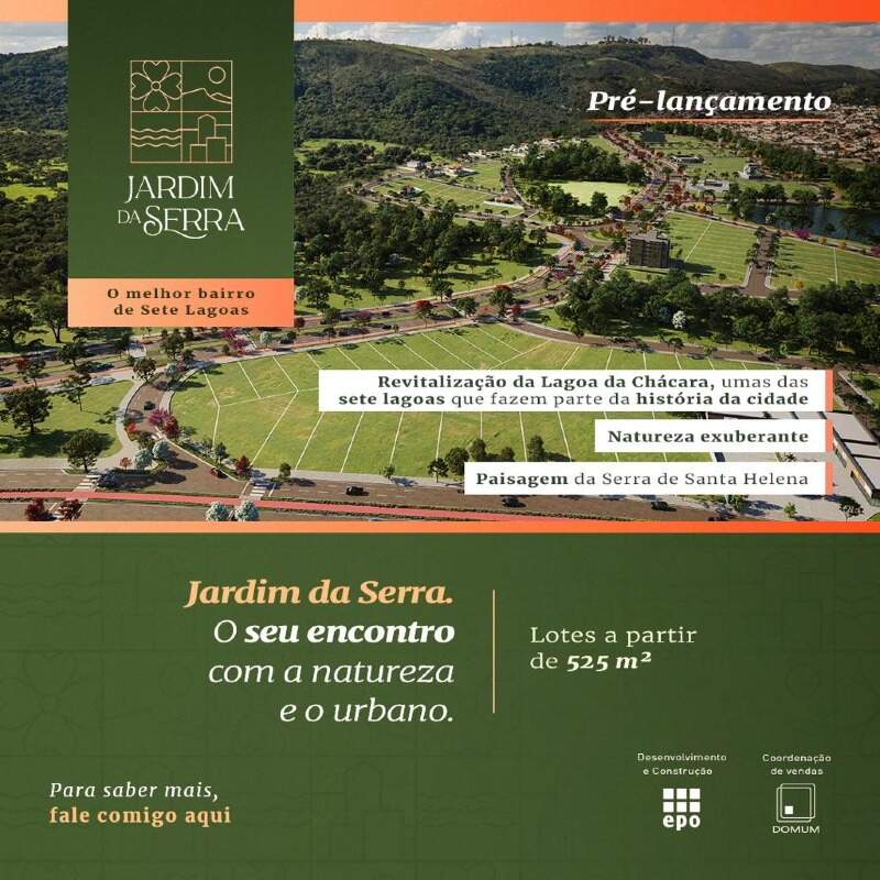 Lote à venda no Jardim da Serra : 