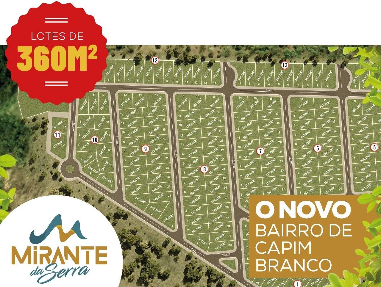 Lote à venda no Mirante da Serra: 