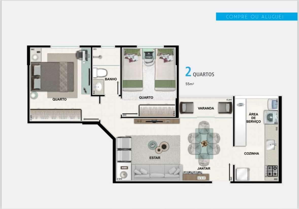 Apartamento à venda com 2 quartos, 55m² - Foto 21