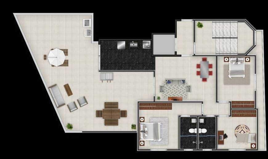 Apartamento à venda com 3 quartos, 69m² - Foto 3