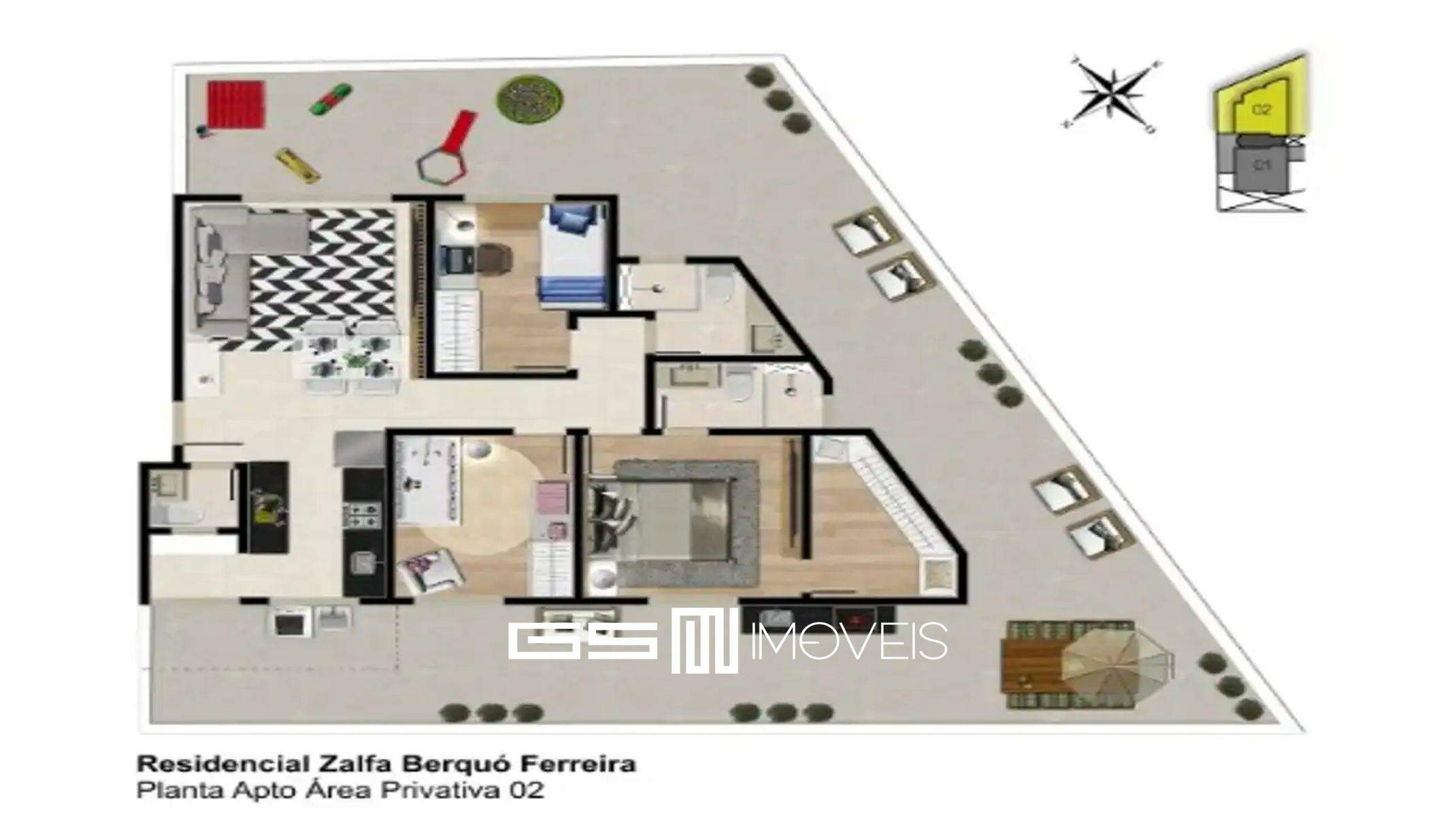 Apartamento à venda com 2 quartos, 71m² - Foto 14