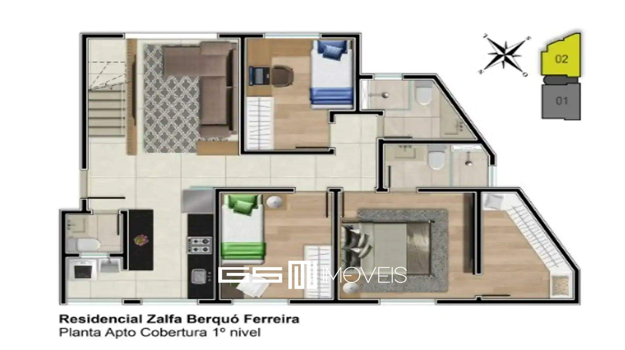 Apartamento à venda com 2 quartos, 71m² - Foto 11