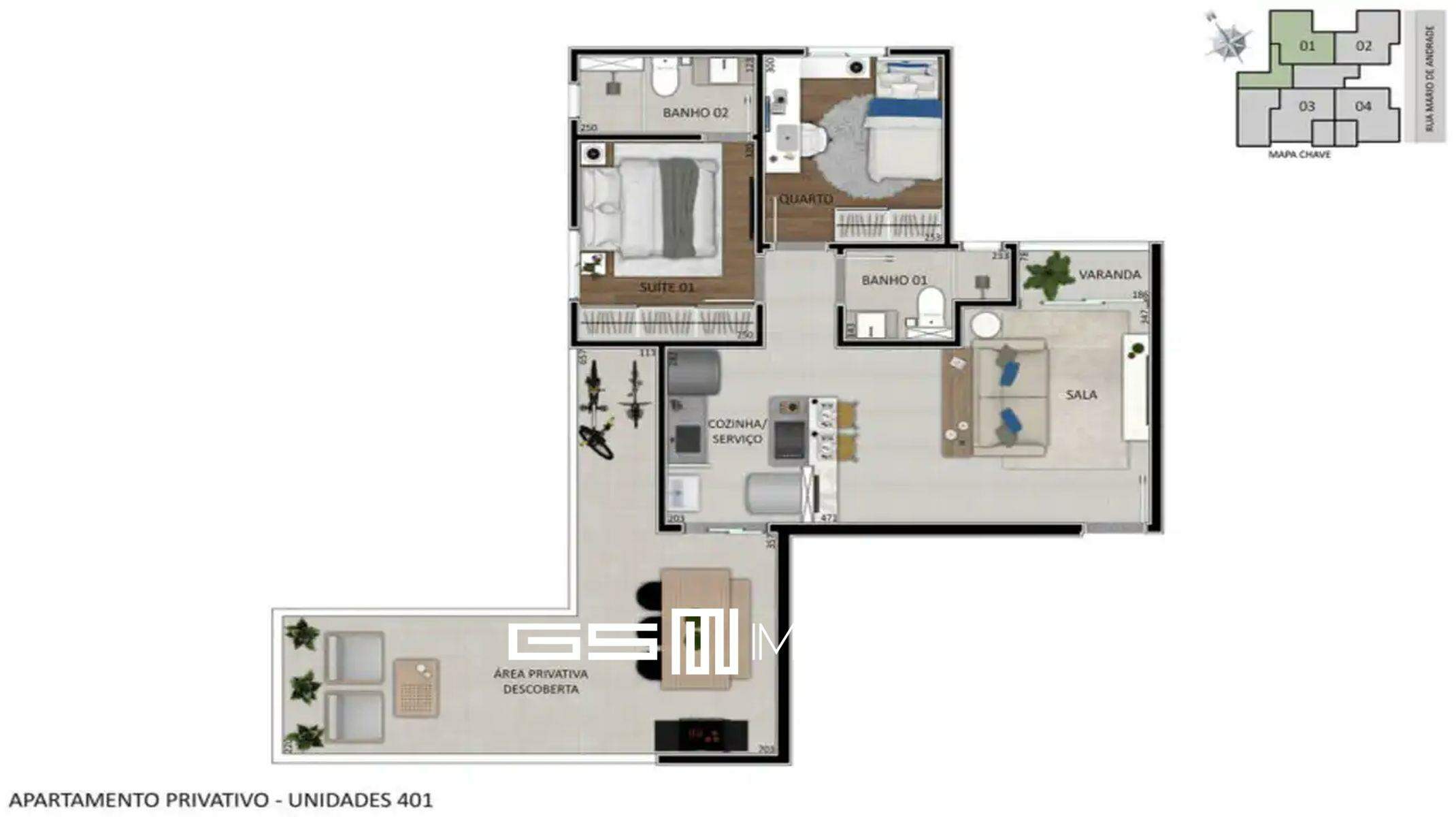 Apartamento à venda com 2 quartos, 53m² - Foto 8