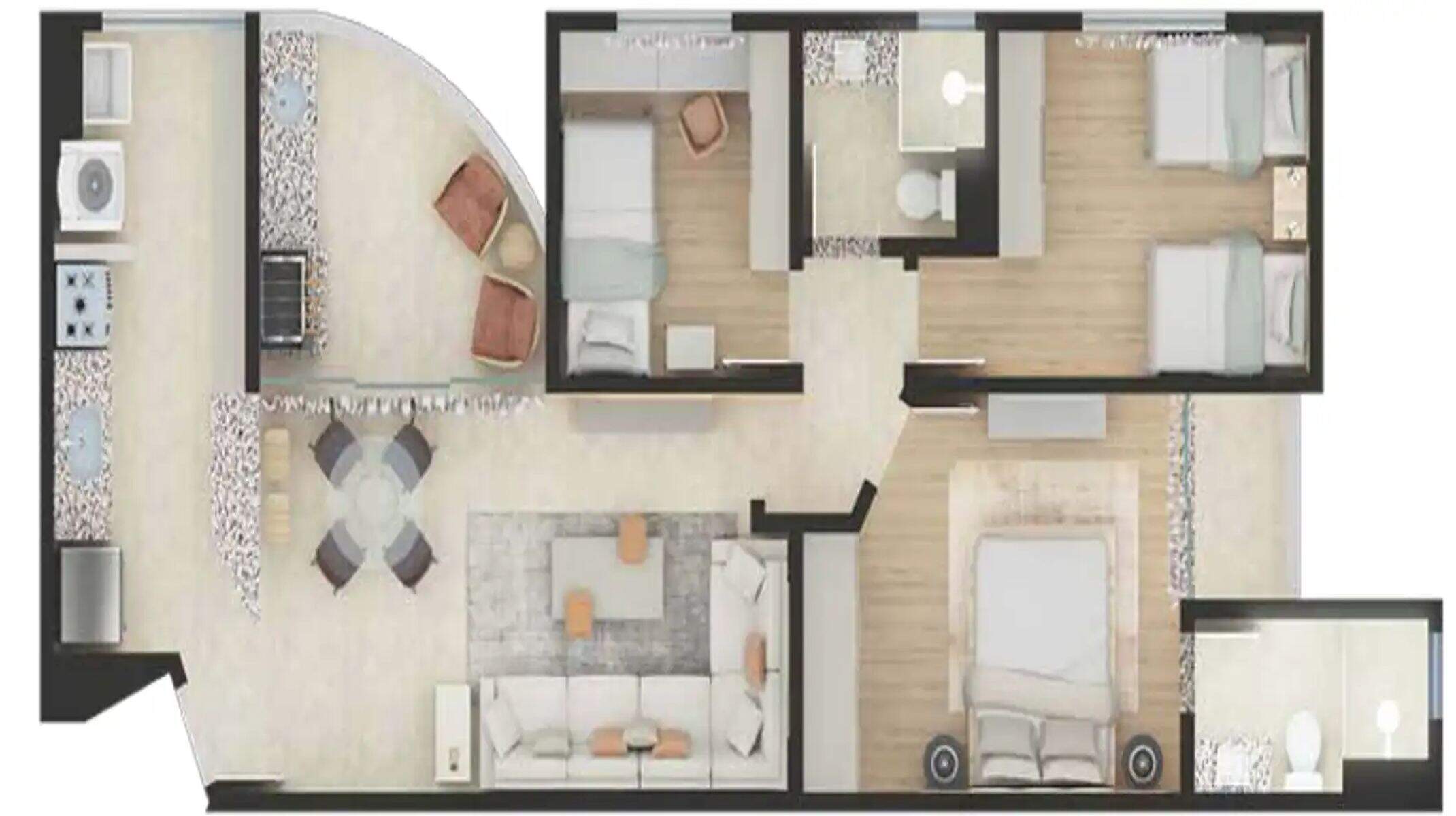 Apartamento à venda com 3 quartos, 78m² - Foto 5