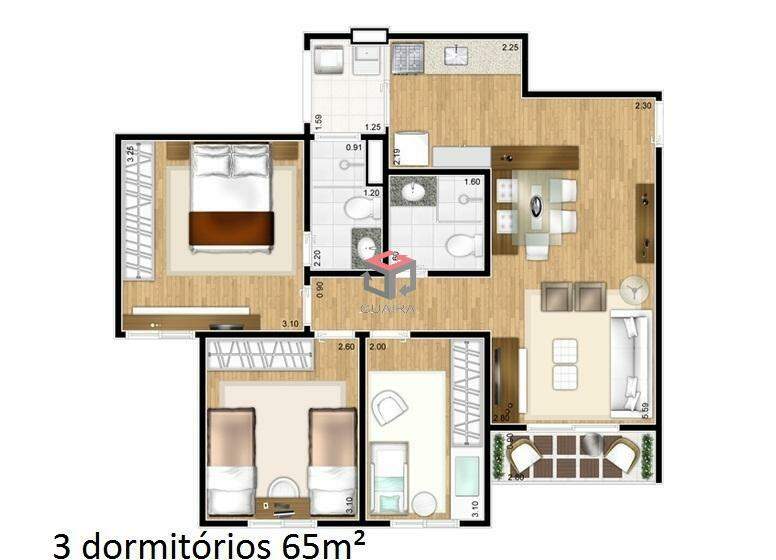 Apartamento à venda com 2 quartos, 54m² - Foto 17