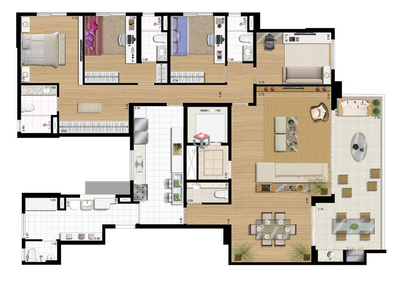 Apartamento à venda com 3 quartos, 123m² - Foto 10