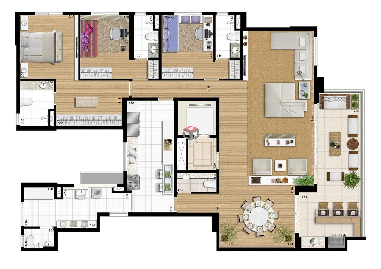 Apartamento à venda com 3 quartos, 123m² - Foto 11