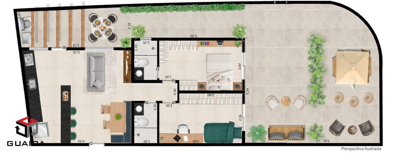 Apartamento à venda com 2 quartos, 70m² - Foto 8