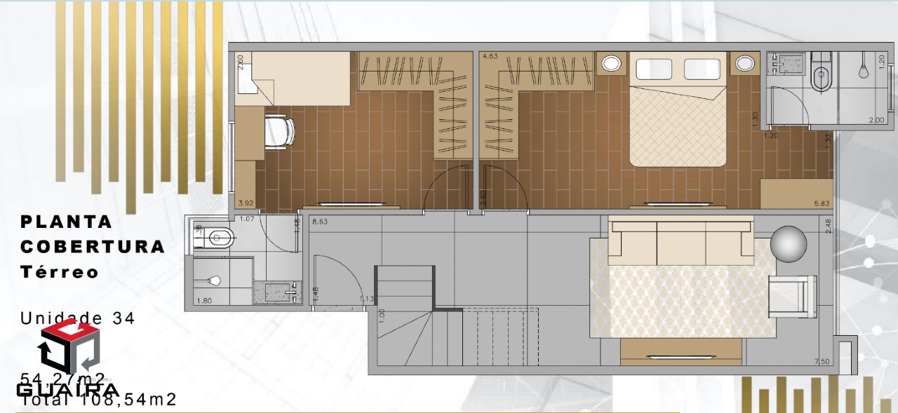 Cobertura à venda com 2 quartos, 112m² - Foto 3