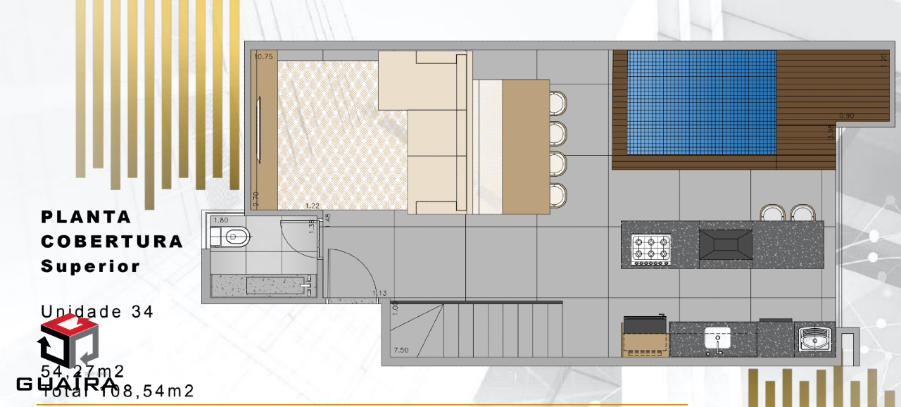 Cobertura à venda com 2 quartos, 112m² - Foto 2