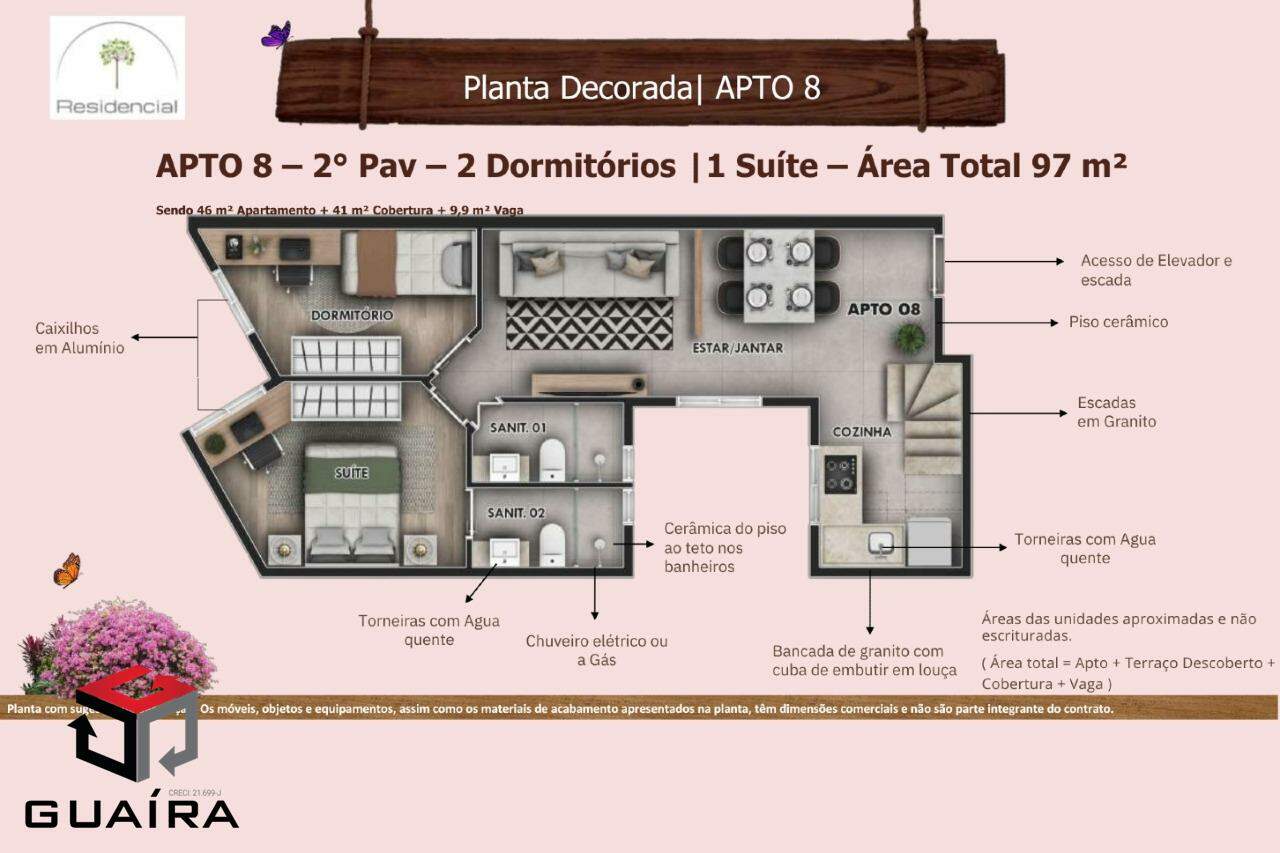 Apartamento à venda com 2 quartos, 62m² - Foto 4