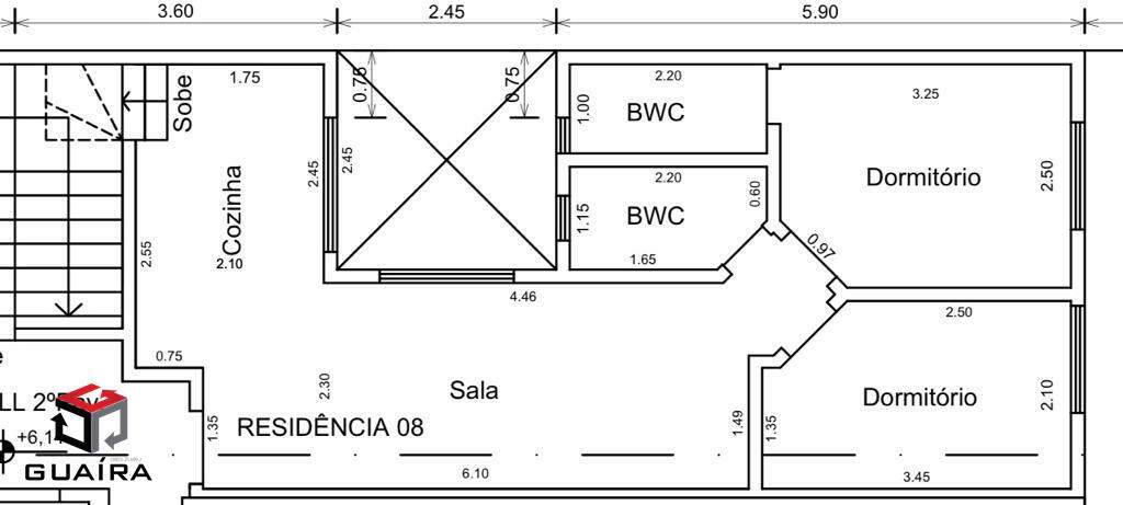 Cobertura à venda com 2 quartos, 98m² - Foto 2