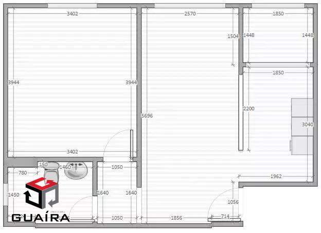 Apartamento à venda com 1 quarto, 47m² - Foto 9