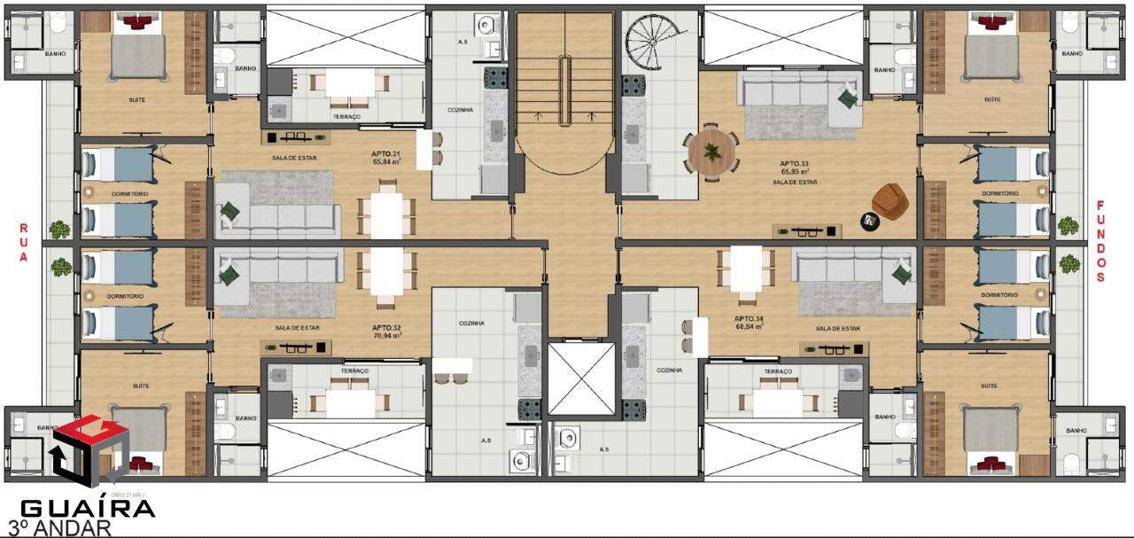 Apartamento à venda com 2 quartos, 72m² - Foto 7