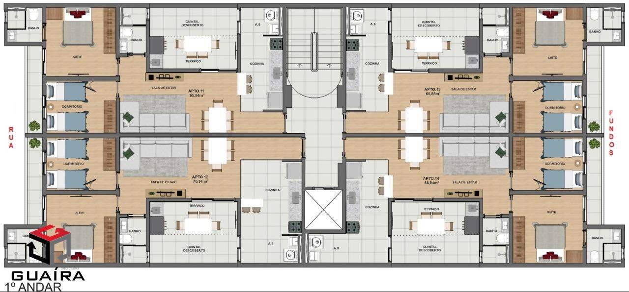 Apartamento à venda com 2 quartos, 72m² - Foto 10