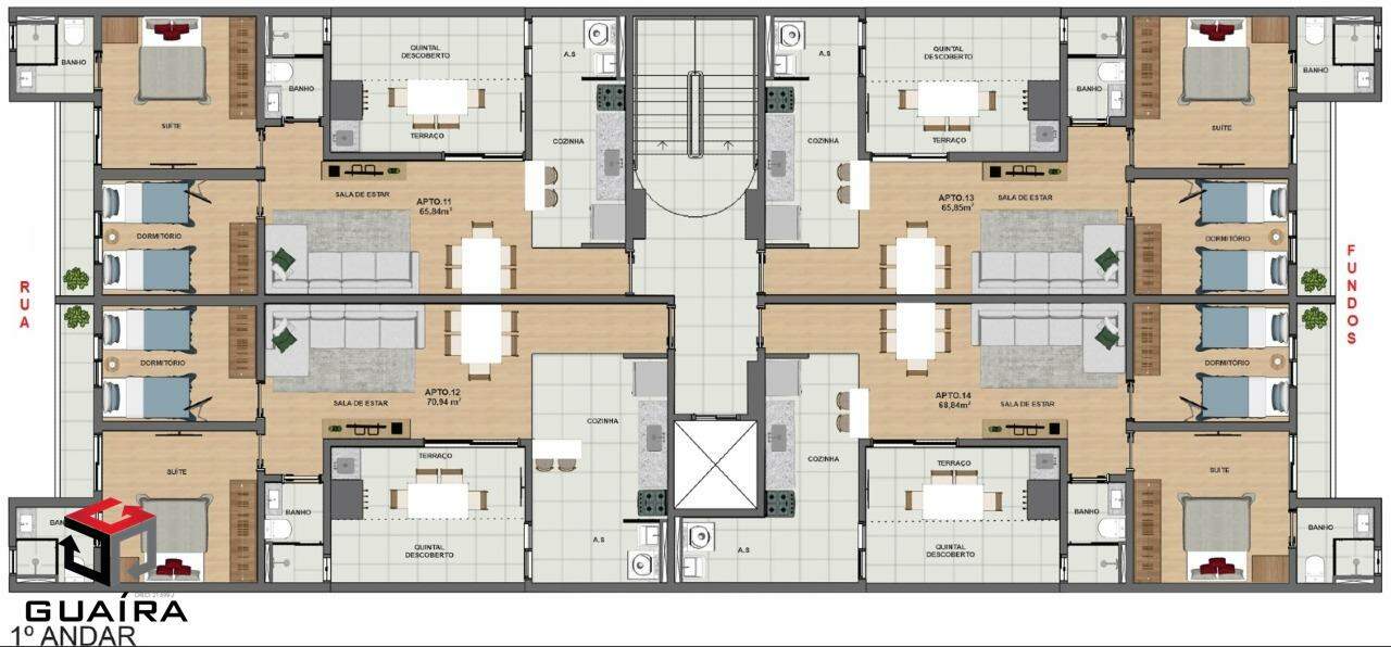 Apartamento à venda com 2 quartos, 69m² - Foto 10