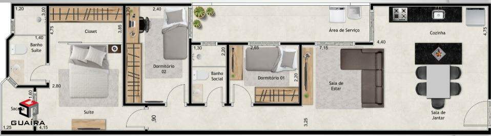 Apartamento à venda com 3 quartos, 83m² - Foto 9