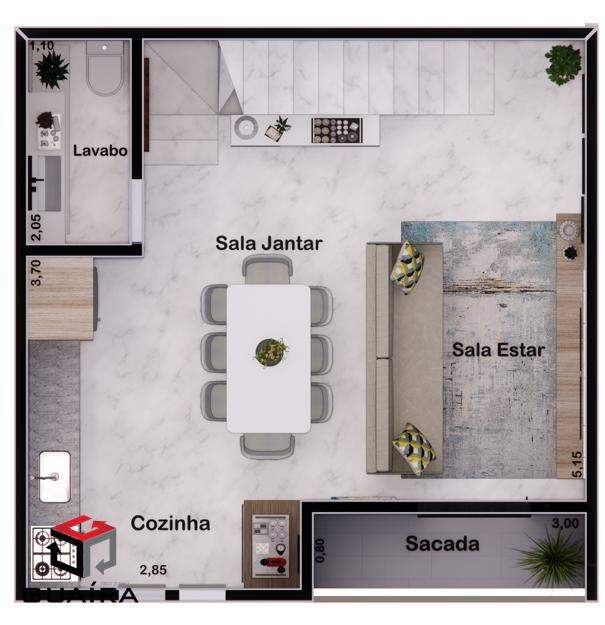 Sobrado à venda com 2 quartos, 135m² - Foto 3